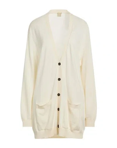 Massimo Alba Woman Cardigan Cream Size L Cashmere In White