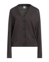 Massimo Alba Woman Cardigan Dark Brown Size M Virgin Wool In Brown