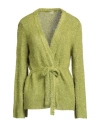 Massimo Alba Woman Cardigan Green Size M Silk, Cashmere