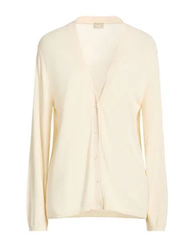 Massimo Alba Woman Cardigan Ivory Size M Silk In Neutral