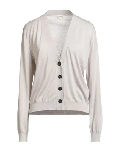 Massimo Alba Woman Cardigan Light Grey Size L Cashmere In Gray
