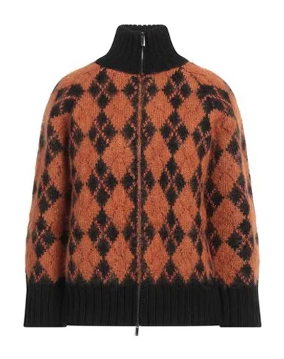 Massimo Alba Woman Cardigan Mandarin Size M Wool, Mohair Wool, Virgin Wool, Silk