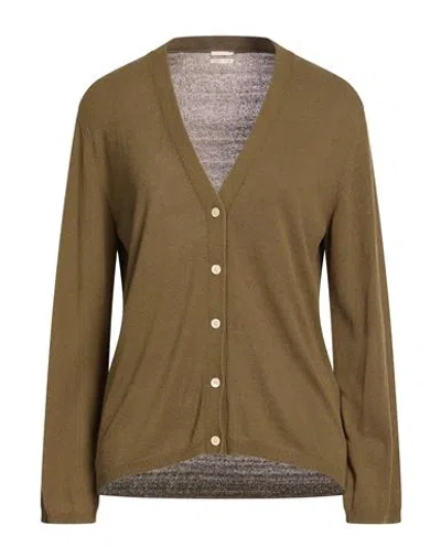 Massimo Alba Woman Cardigan Military Green Size S Silk