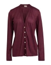 Massimo Alba Woman Cardigan Plum Size L Wool