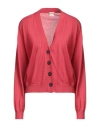 Massimo Alba Woman Cardigan Red Size L Cashmere