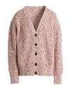 Massimo Alba Woman Cardigan Red Size M Cotton In Pink