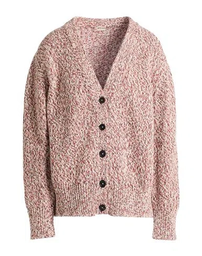Massimo Alba Woman Cardigan Red Size M Cotton