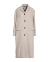 Massimo Alba Woman Coat Beige Size S Alpaca Wool, Virgin Wool, Nylon In Neutral