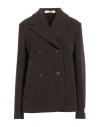 Massimo Alba Woman Coat Chocolate Brown Size L Virgin Wool In Brown