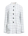 Massimo Alba Woman Jacket Blue Size M Linen In Blue
