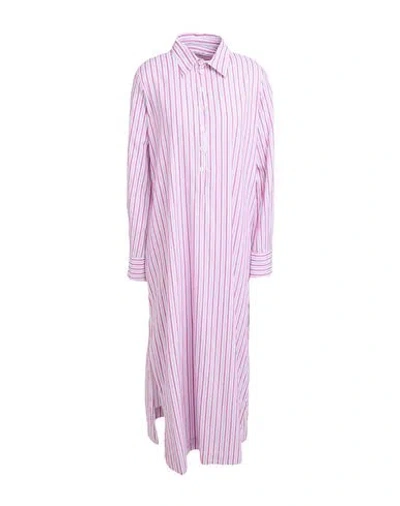 Massimo Alba Woman Maxi Dress Lilac Size L Cotton, Polyester, Polyamide In Purple