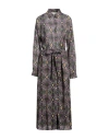 Massimo Alba Woman Maxi Dress Military Green Size M Cotton In Green