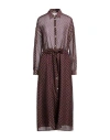 Massimo Alba Woman Maxi Dress Purple Size L Cotton, Silk