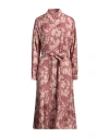 Massimo Alba Woman Midi Dress Brick Size L Silk In Red