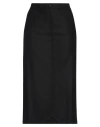 Massimo Alba Woman Midi Skirt Black Size 10 Virgin Wool