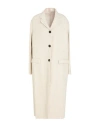 Massimo Alba Woman Overcoat & Trench Coat Beige Size L Linen, Silk