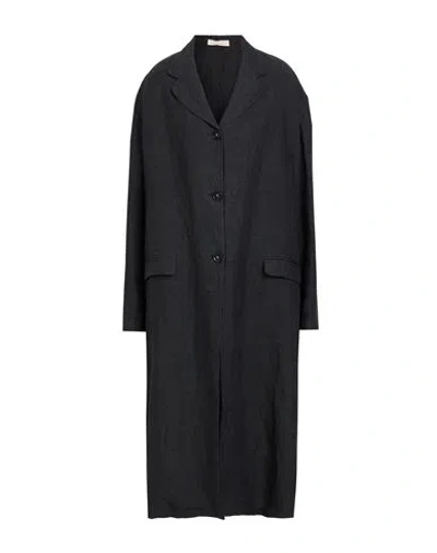 Massimo Alba Woman Overcoat & Trench Coat Charcoal Size L Linen In Grey