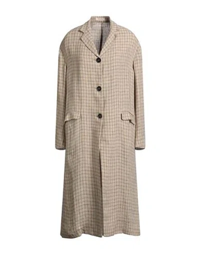 Massimo Alba Woman Overcoat & Trench Coat Mustard Size L Linen In Yellow