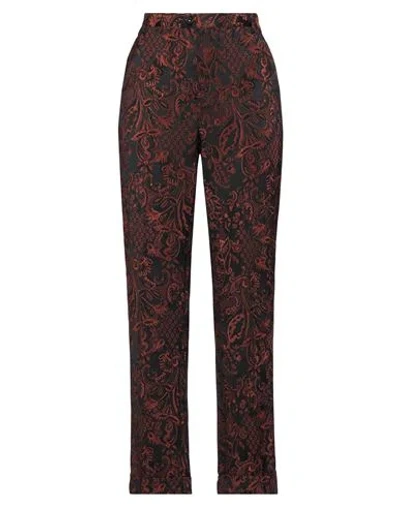 Massimo Alba Woman Pants Black Size 8 Acetate, Polyester, Polyamide, Elastane In Brown