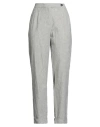 Massimo Alba Woman Pants Blue Size 4 Cotton, Linen, Elastane In Gray