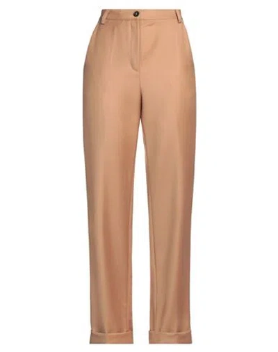 Massimo Alba Woman Pants Camel Size 2 Wool In Neutral