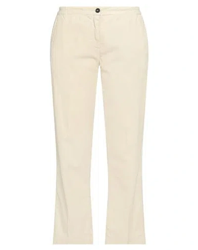 Massimo Alba Woman Pants Cream Size 8 Cotton In White