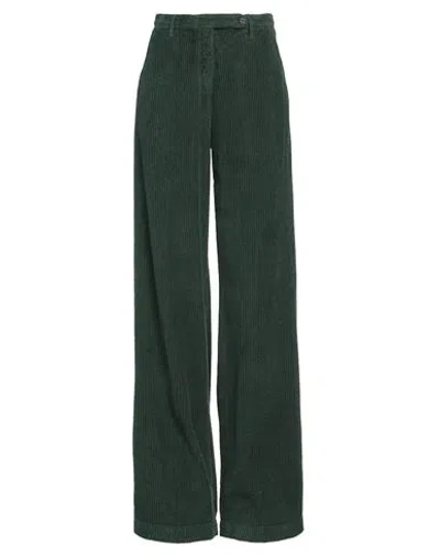 Massimo Alba Woman Pants Dark Green Size 0 Cotton In Green