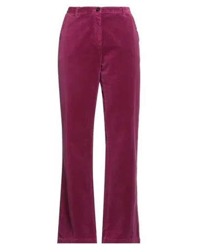 Massimo Alba Woman Pants Garnet Size 10 Cotton In Red