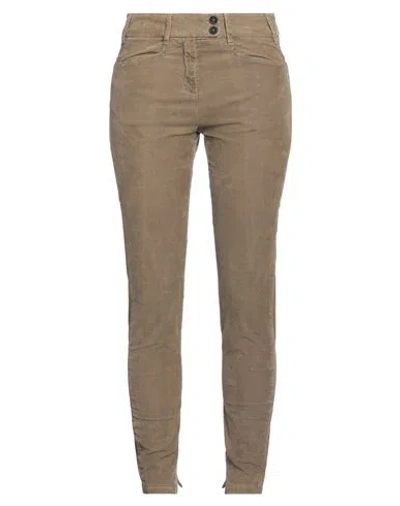 Massimo Alba Woman Pants Khaki Size 4 Cotton, Elastane In Beige