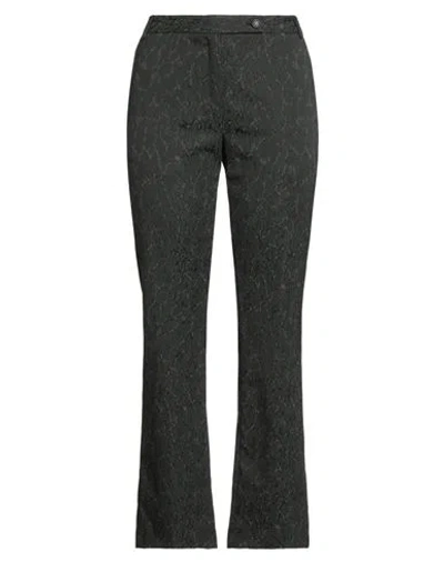 Massimo Alba Woman Pants Military Green Size 6 Polyester, Polyamide, Elastane In Black