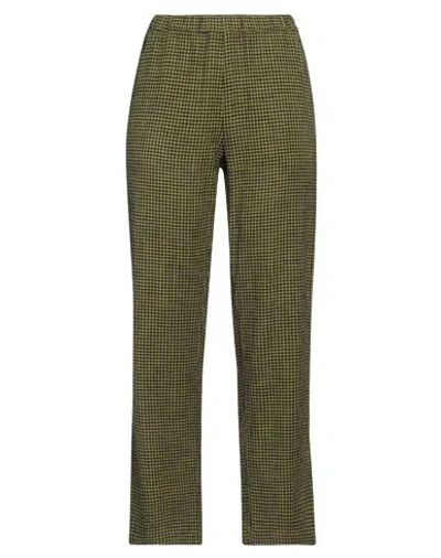 Massimo Alba Woman Pants Military Green Size M Cotton