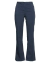 Massimo Alba Woman Pants Midnight Blue Size 26 Cotton In Navy