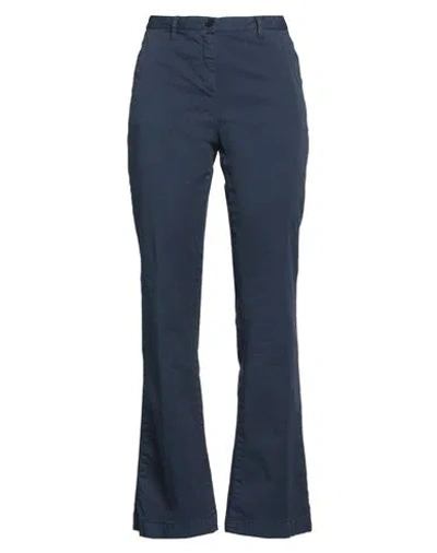 Massimo Alba Woman Pants Navy Size 4 Cotton, Elastane