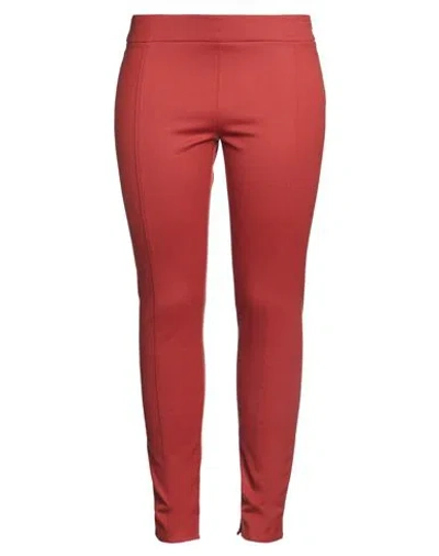 Massimo Alba Woman Pants Rust Size 2 Virgin Wool, Polyamide, Elastane In Red