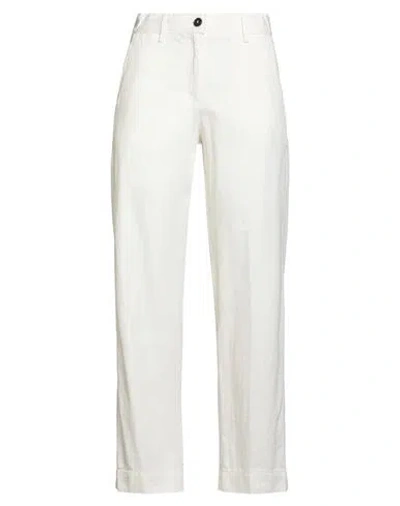 Massimo Alba Woman Pants White Size 2 Cotton