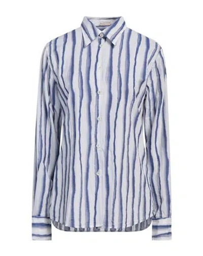 Massimo Alba Woman Shirt Blue Size M Cotton