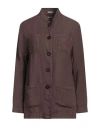 Massimo Alba Woman Shirt Brown Size S Linen