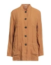 Massimo Alba Woman Shirt Camel Size L Linen