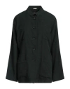 Massimo Alba Woman Shirt Dark Green Size L Cotton, Cashmere In Green