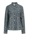Massimo Alba Woman Shirt Dark Green Size L Cotton, Cashmere