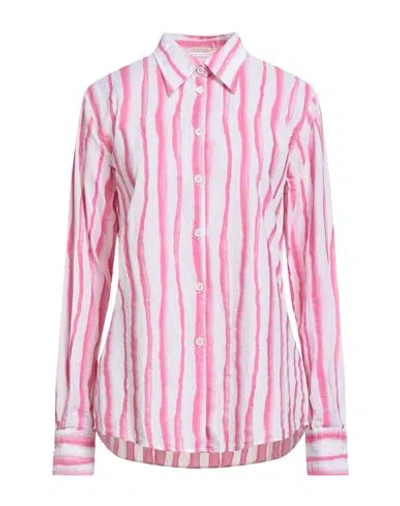 Massimo Alba Woman Shirt Fuchsia Size M Cotton In Pink