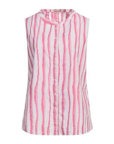 Massimo Alba Woman Shirt Fuchsia Size Xl Cotton In Pink