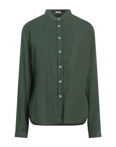 Massimo Alba Woman Shirt Green Size Xl Cotton
