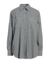 Massimo Alba Woman Shirt Grey Size L Cotton