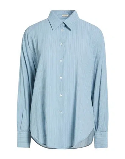 Massimo Alba Woman Shirt Light Blue Size L Cotton
