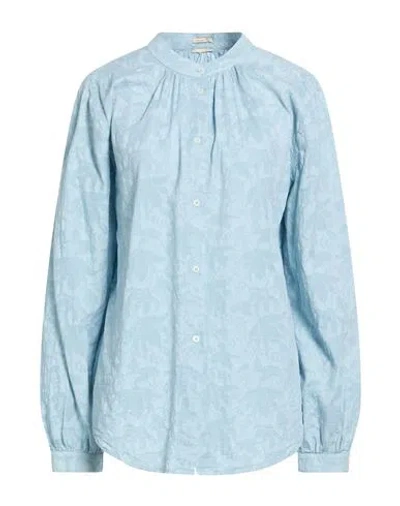 Massimo Alba Woman Shirt Light Blue Size M Cotton