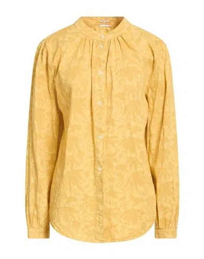 Massimo Alba Woman Shirt Marigold Size L Cotton In Yellow