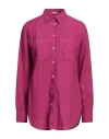 Massimo Alba Woman Shirt Mauve Size Xs Linen In Purple