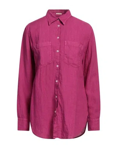 Massimo Alba Woman Shirt Mauve Size Xs Linen In Purple