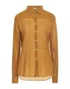 Massimo Alba Woman Shirt Mustard Size Xl Polyamide, Silk In Yellow